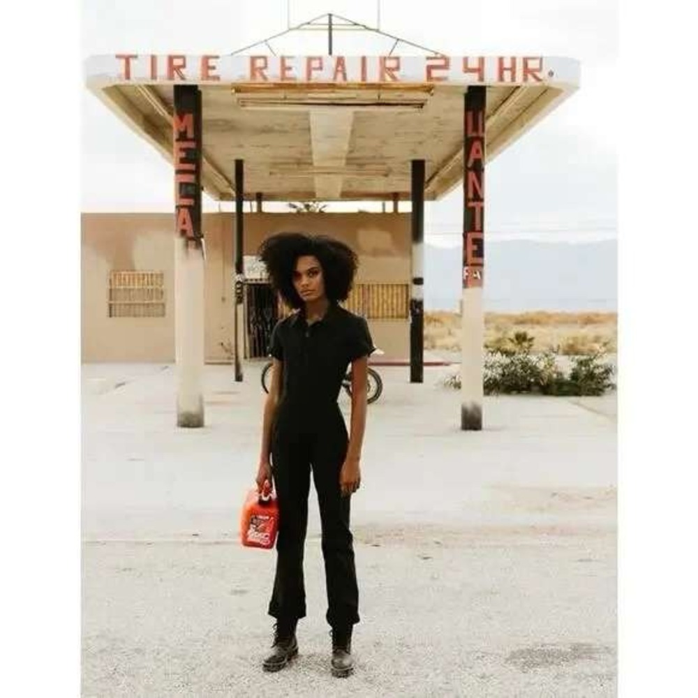 Atwyld Pit Crew jumpsuit size M black utility moto chic minimalist